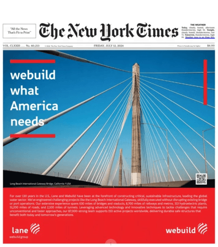 Webuild in the US: "webuild what America needs" - NYT