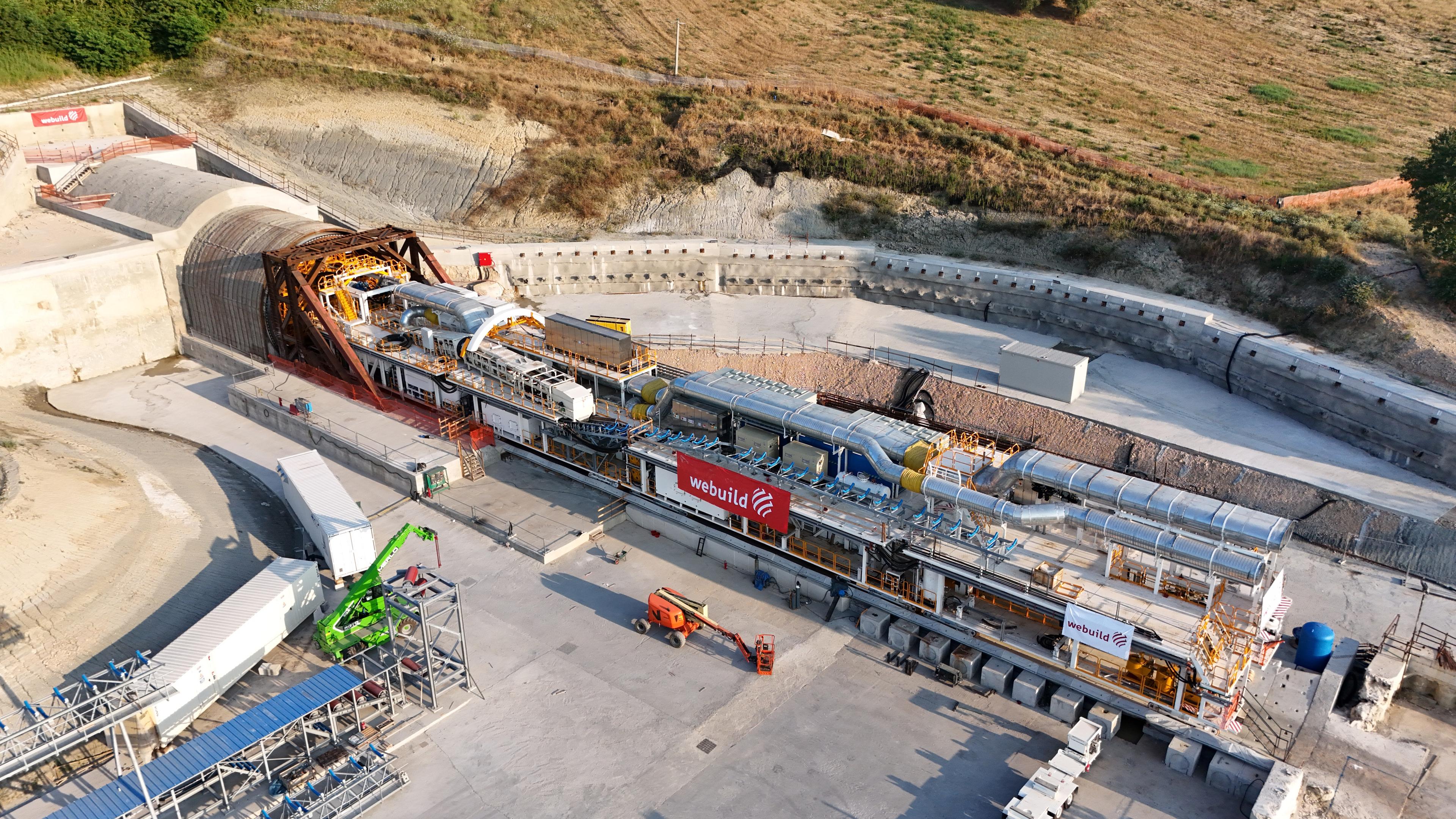 Galleria Rocchetta, Tratta Apice-Hirpinia, Linea Ferroviaria AV Napoli-Bari, Italia | Progetto Webuild