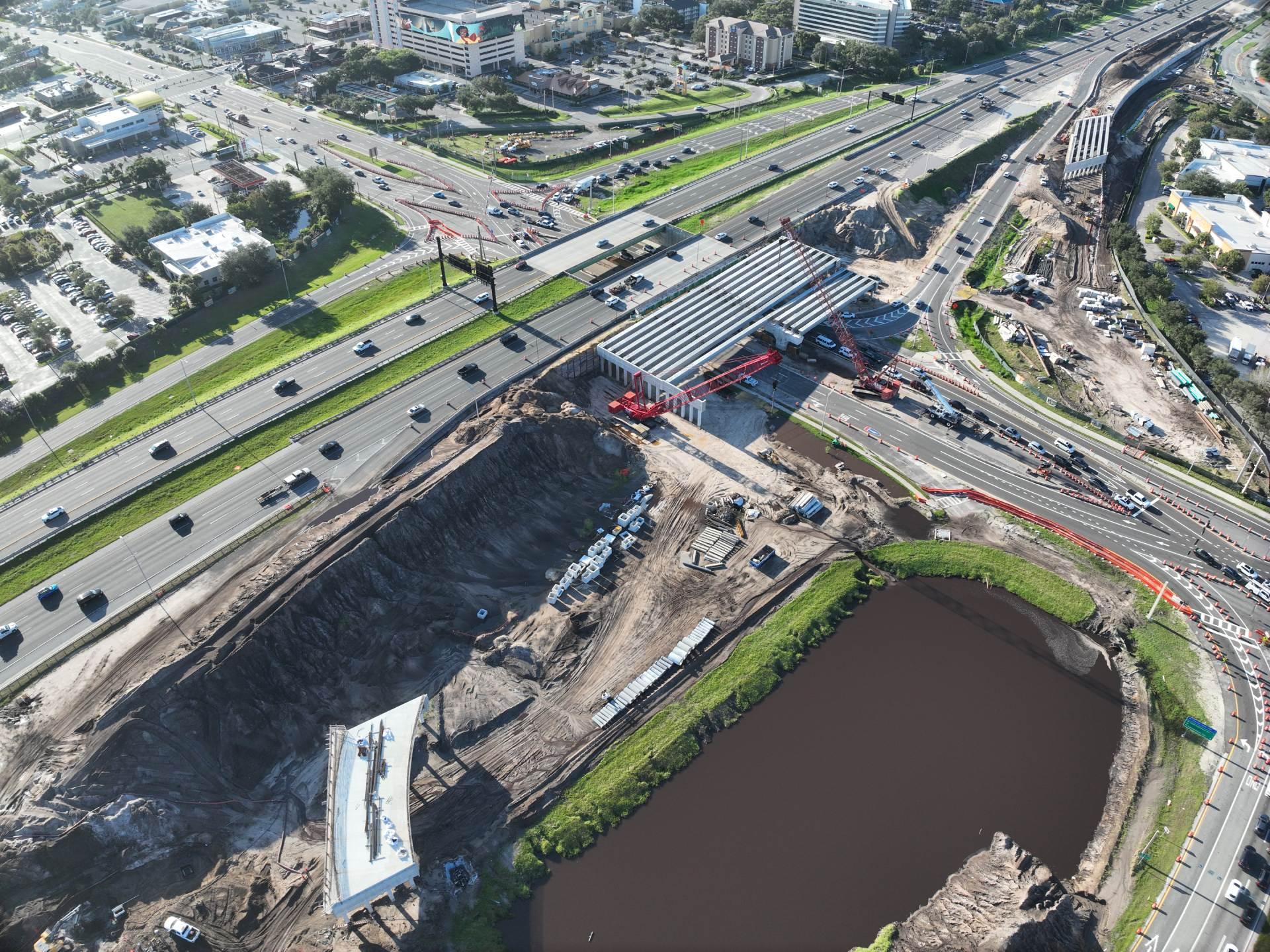 I-4 and Sand Lake Road Interchange, Florida, USA